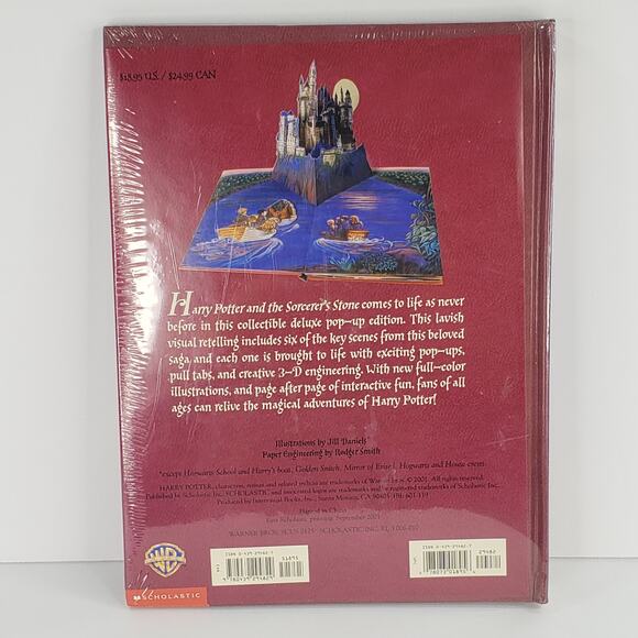 Harry Potter and the Sorcerer's Stone A Deluxe Pop-up Book Sealed Collectible - Picture 4 of 11